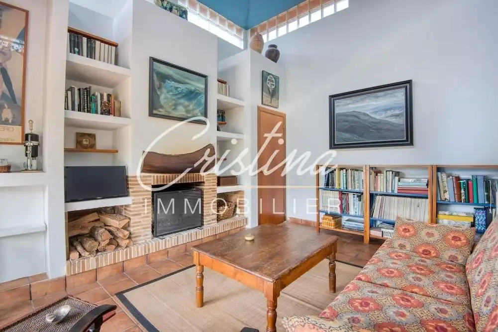 Sala de estar de Casa o chalet en venta en Santa Cristina d'Aro con Calefacción, Jardín privado y Terraza