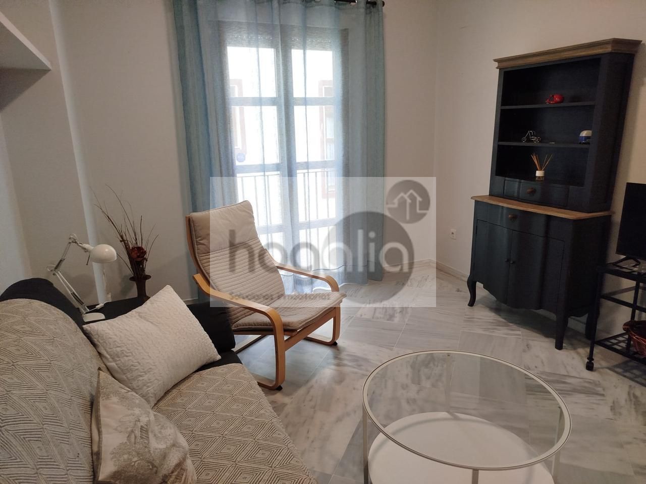 Sala de estar de Piso de alquiler en  Sevilla Capital con Aire acondicionado, Terraza y Amueblado