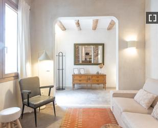Living room of Flat to rent in  Barcelona Capital  with Air Conditioner, Heating and Furnished