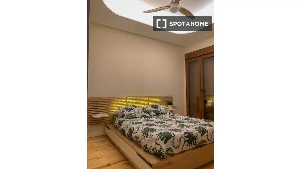 Bedroom of Flat for rent in Valencia  with Air Conditioner, Heating and Furnished