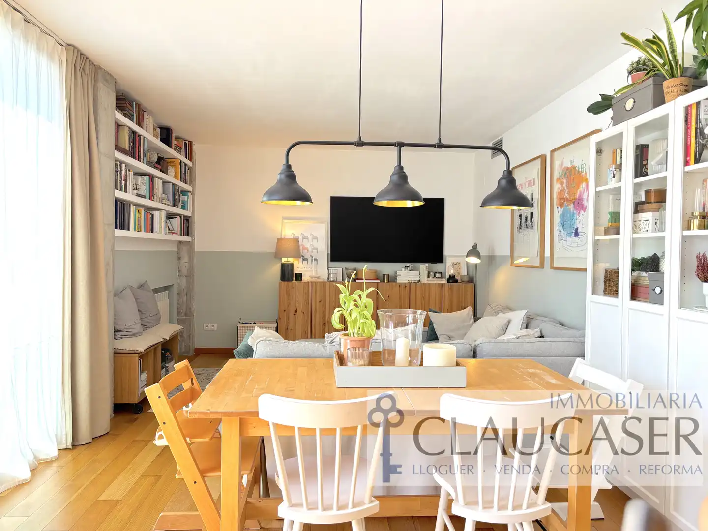 Wohnzimmer von Wohnung zum Verkauf in Sabadell mit Heizung, Privatgarten und Terrasse