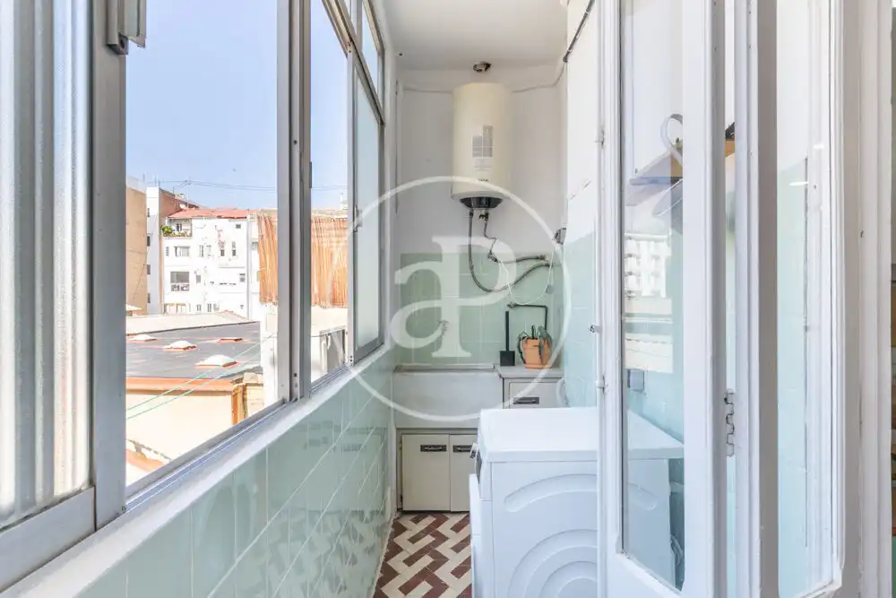 Balcony of Flat for rent in Valencia  with Air Conditioner, Heating and Furnished
