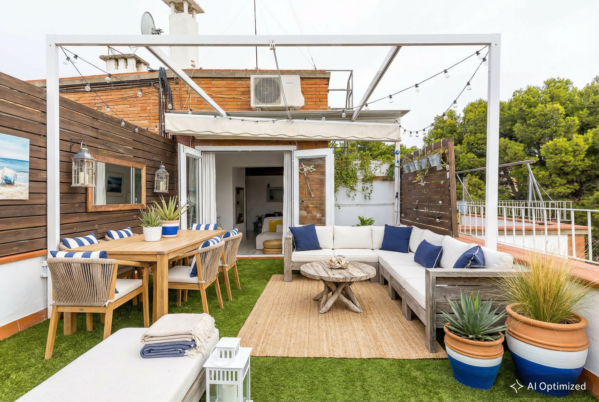 Terraza de Ático en venta en  Barcelona Capital con Aire acondicionado, Calefacción y Jardín privado