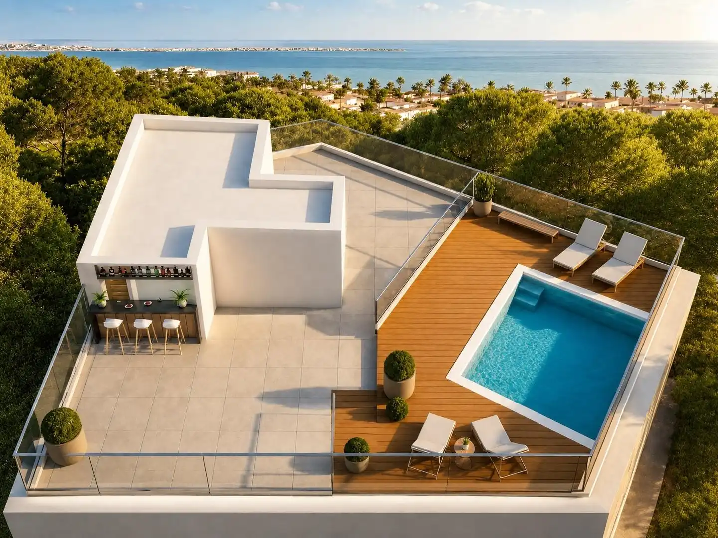 Terrace of Flat for sale in San Javier  with Storage room, Furnished and Balcony