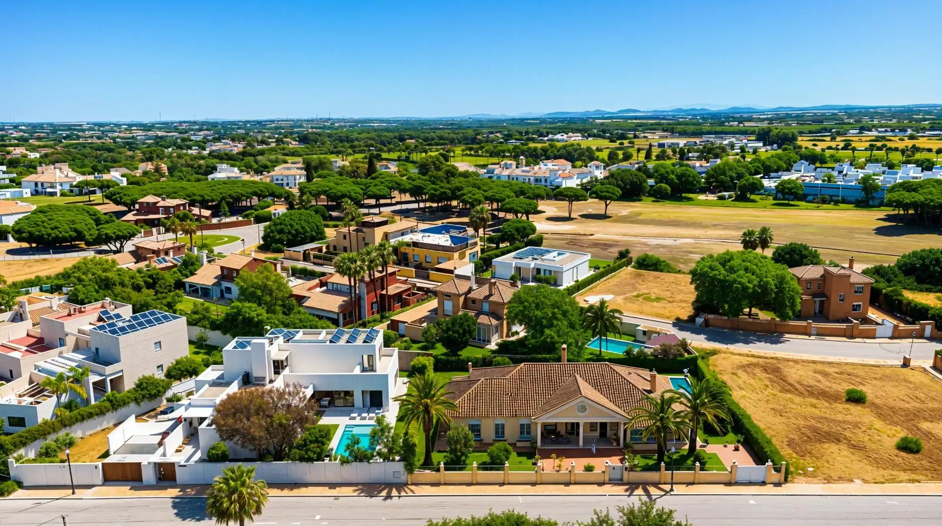 Vista exterior de Casa o xalet en venda en Chiclana de la Frontera amb Aire condicionat, Calefacció i Jardí privat