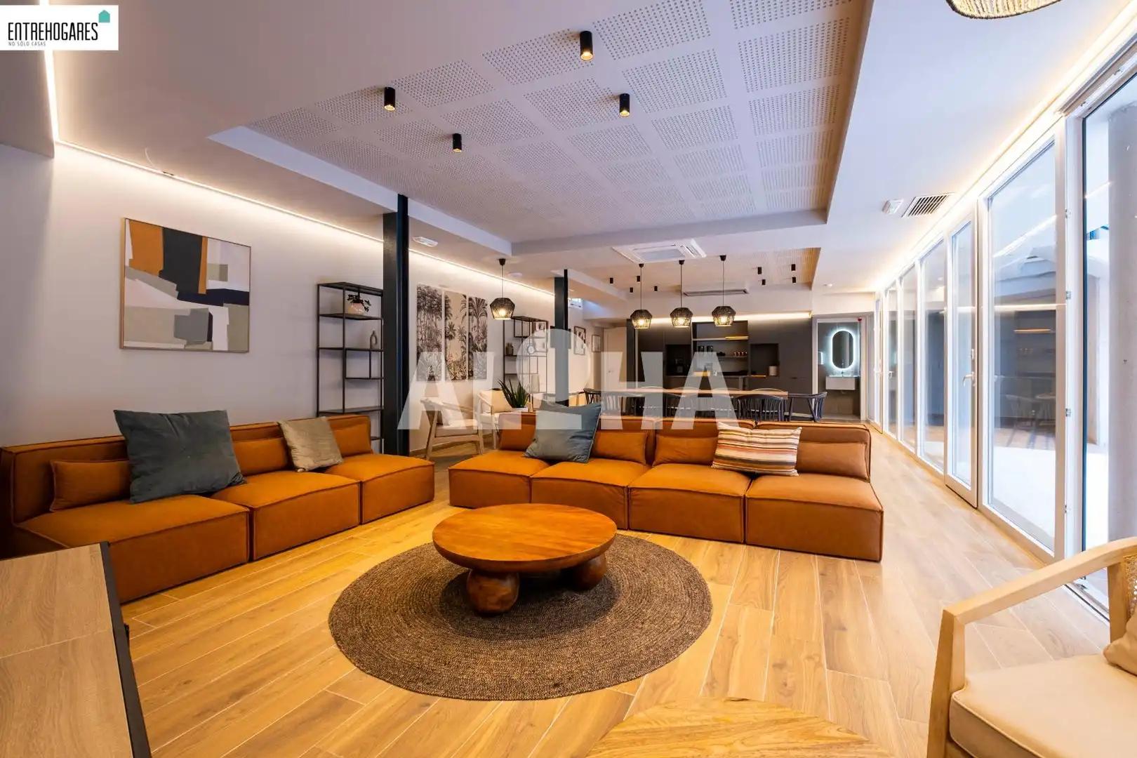 Wohnzimmer von Wohnung zur untervermieten in Alfara del Patriarca mit Klimaanlage, Heizung und Terrasse