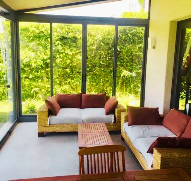 Terraza de Casa o chalet de alquiler en El Rompido con Calefacción, Jardín privado y Piscina