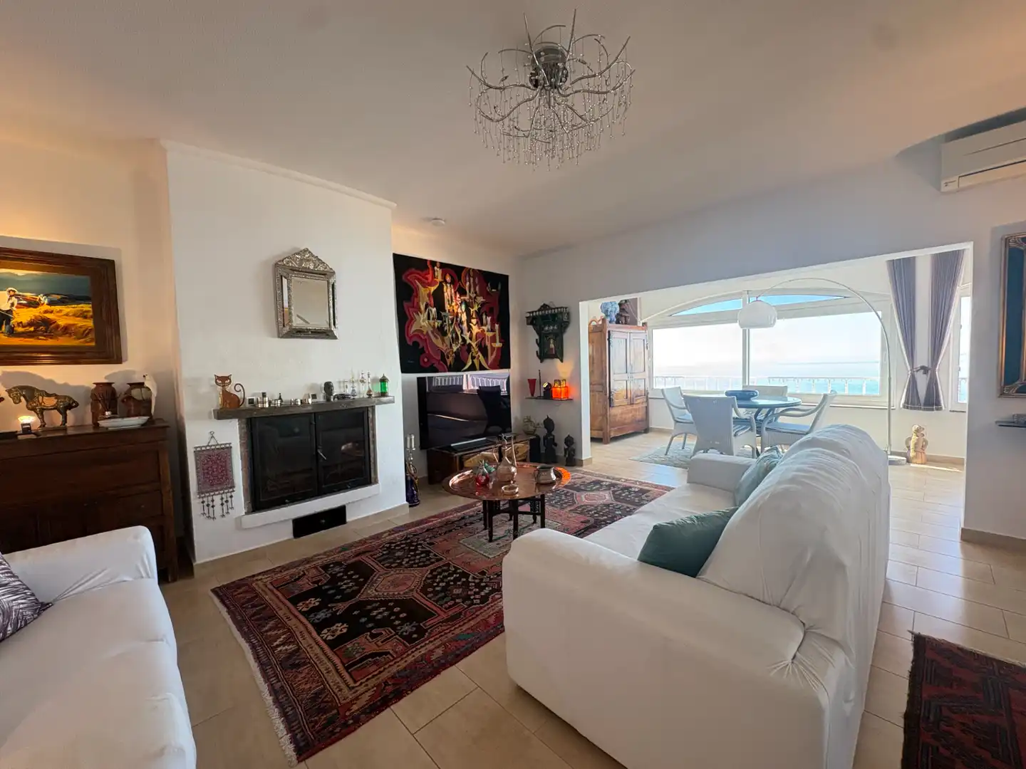 Sala d'estar de Casa o xalet en venda en Roses amb Aire condicionat, Calefacció i Jardí privat