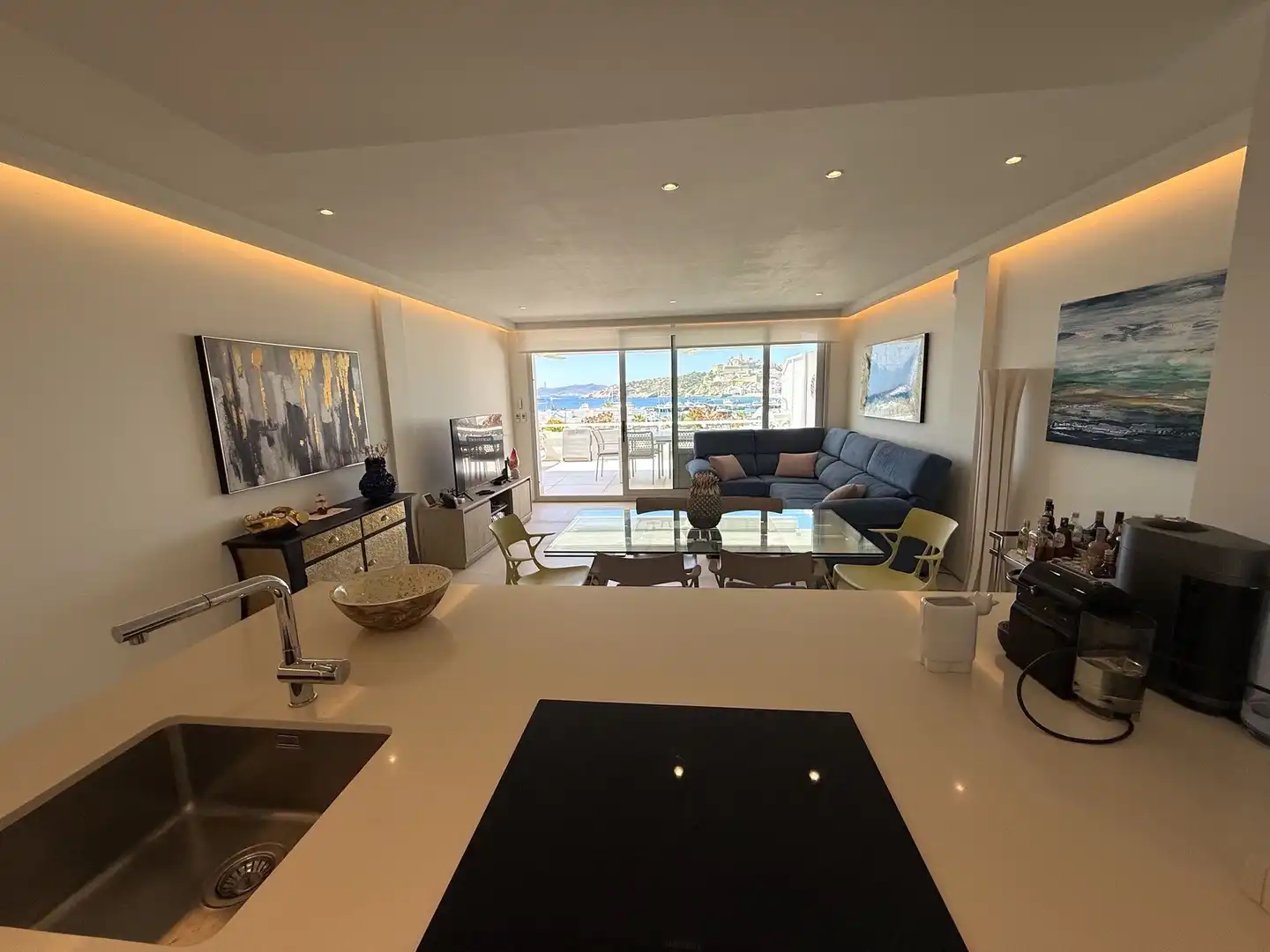 Living room of Apartments for sale in Eivissa  with Air Conditioner, Heating and Private garden