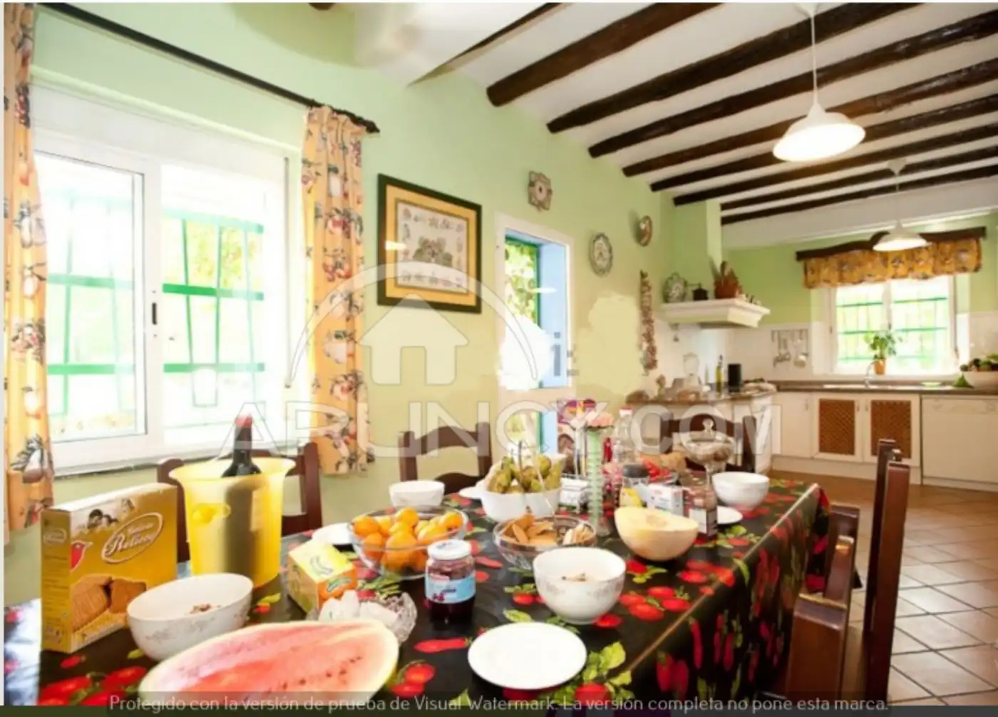 Comedor de Casa o chalet de alquiler en Alcalá de Guadaira con Aire acondicionado, Jardín privado y Terraza