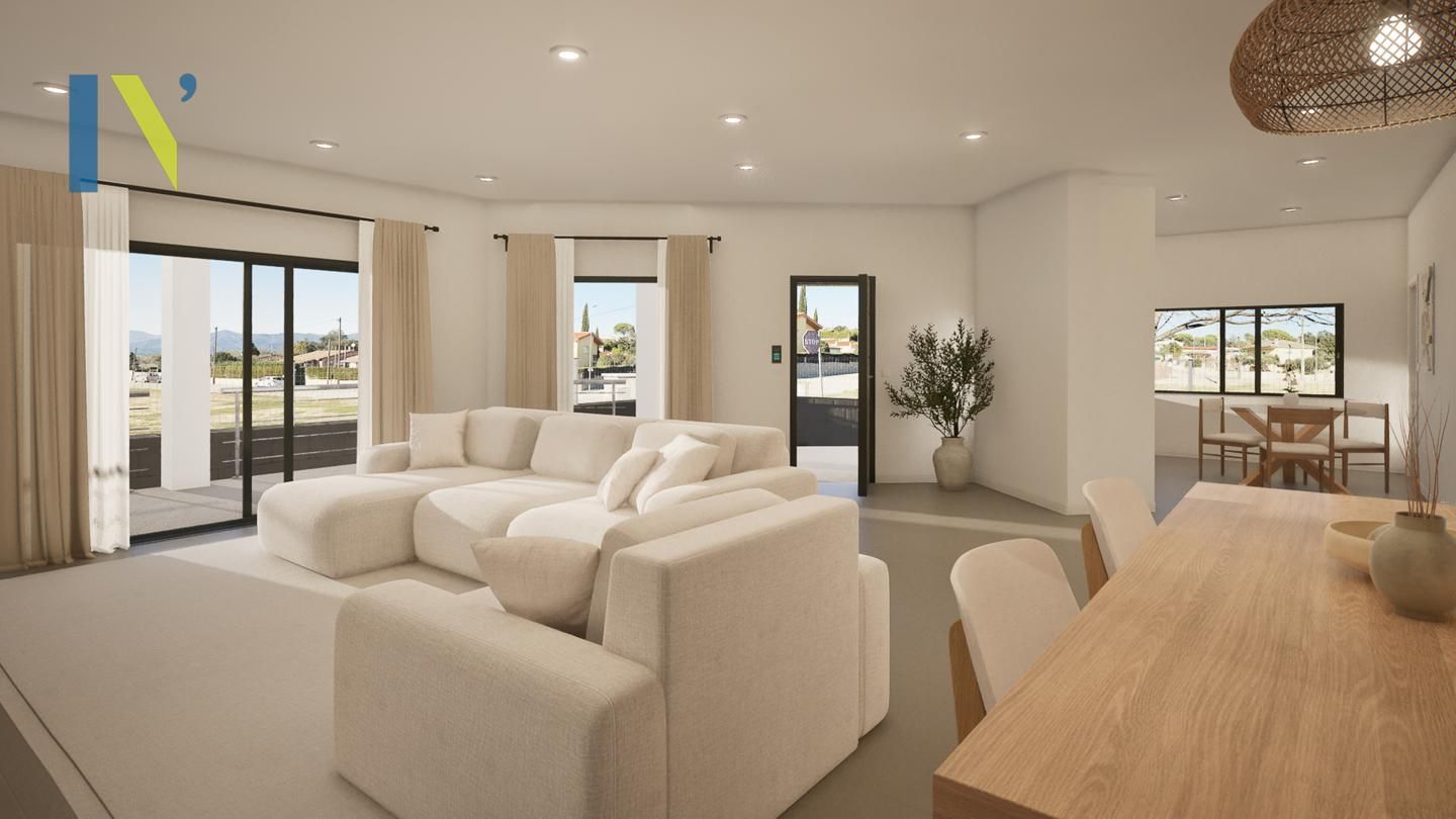 Sala d'estar de Casa o xalet en venda en Santa Coloma de Farners amb Calefacció, Jardí privat i Terrassa