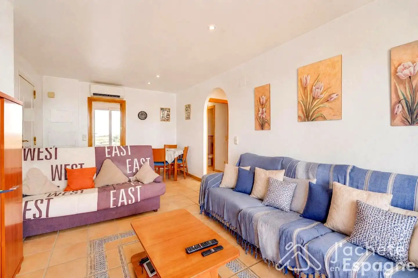 Sala d'estar de Àtic en venda en San Jorge / Sant Jordi amb Aire condicionat, Terrassa i Moblat