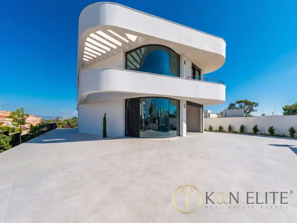 Exterior view of Houses for sale in Sant Joan d'Alacant  with Air Conditioner, Private garden and Terrace