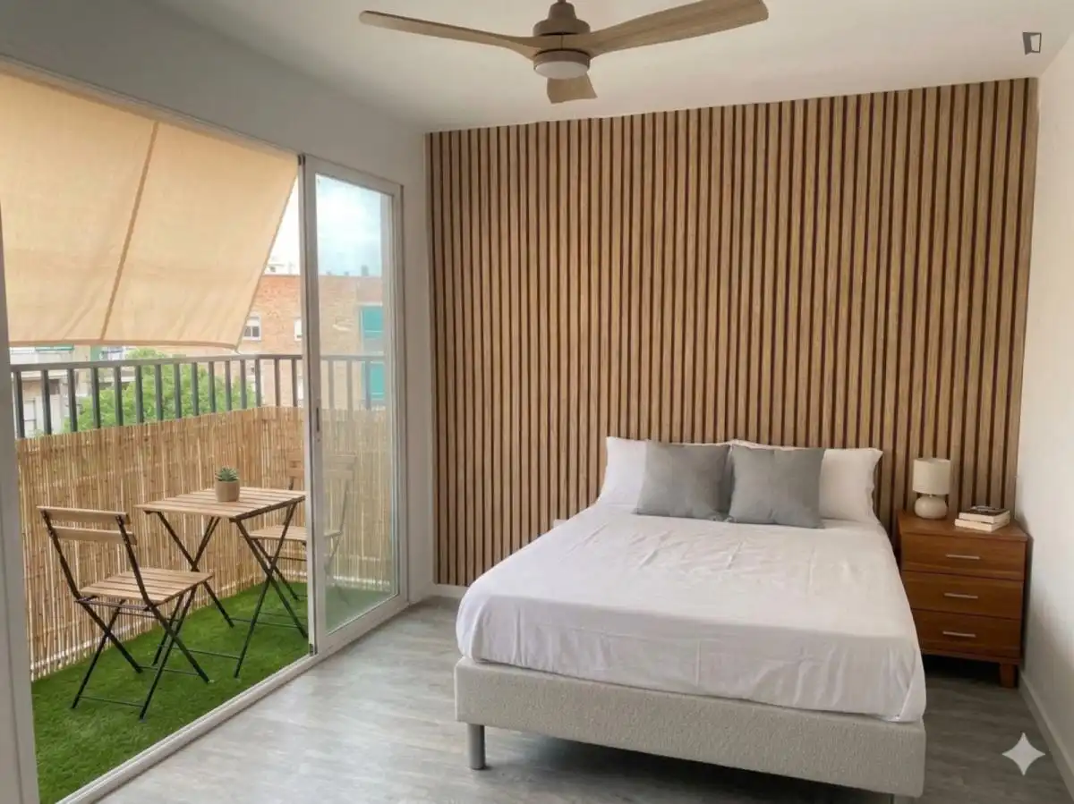 Terraza de Apartamento para compartir en Murcia con Aire acondicionado, Calefacción y Amueblado