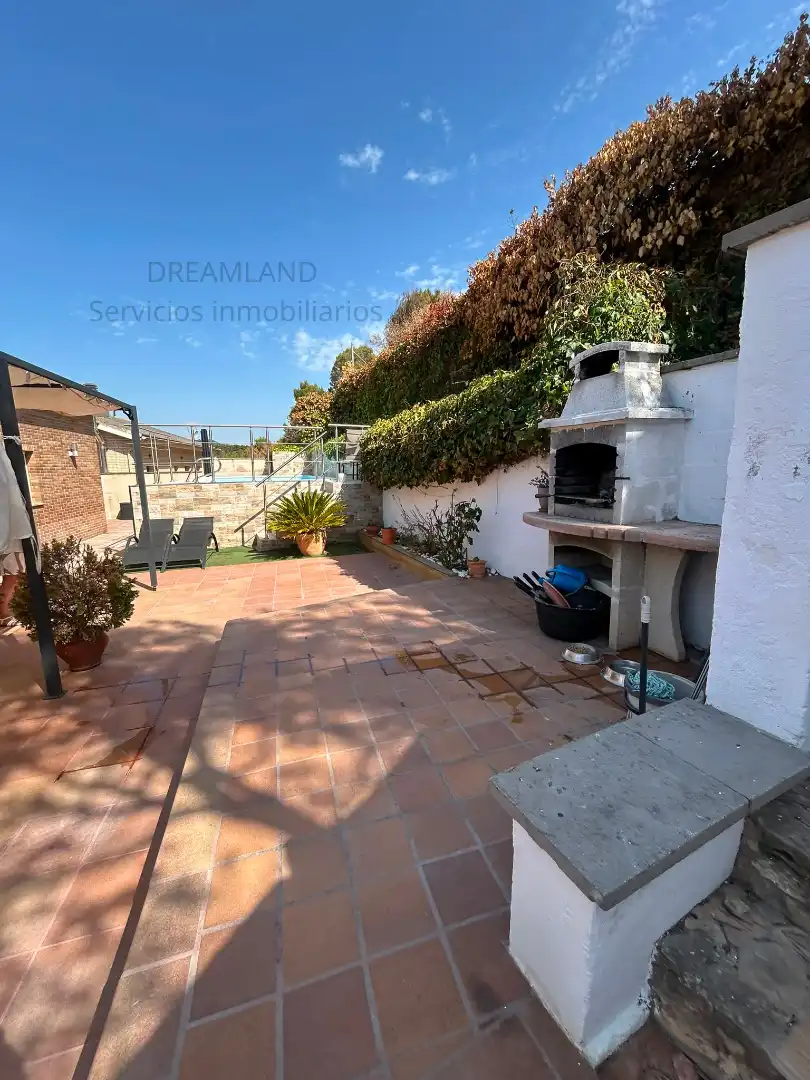 Terrassa de Casa o xalet en venda en La Pobla de Claramunt amb Aire condicionat, Calefacció i Jardí privat