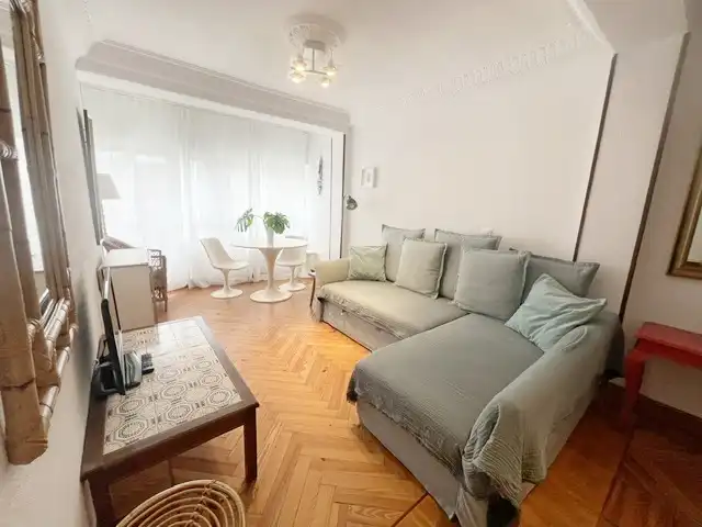 Living room of Flat for rent in Santander  with Heating, Parquet flooring and Furnished