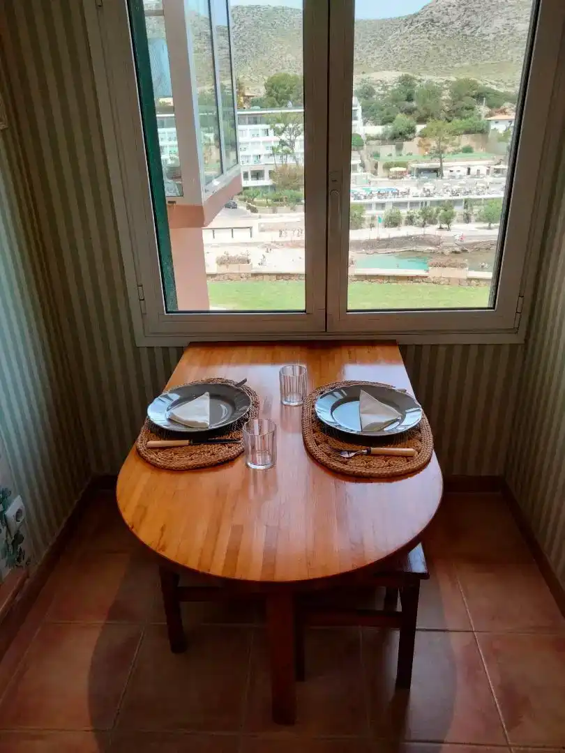 Dining room of Flat for rent in Pollença  with Air Conditioner, Private garden and Furnished