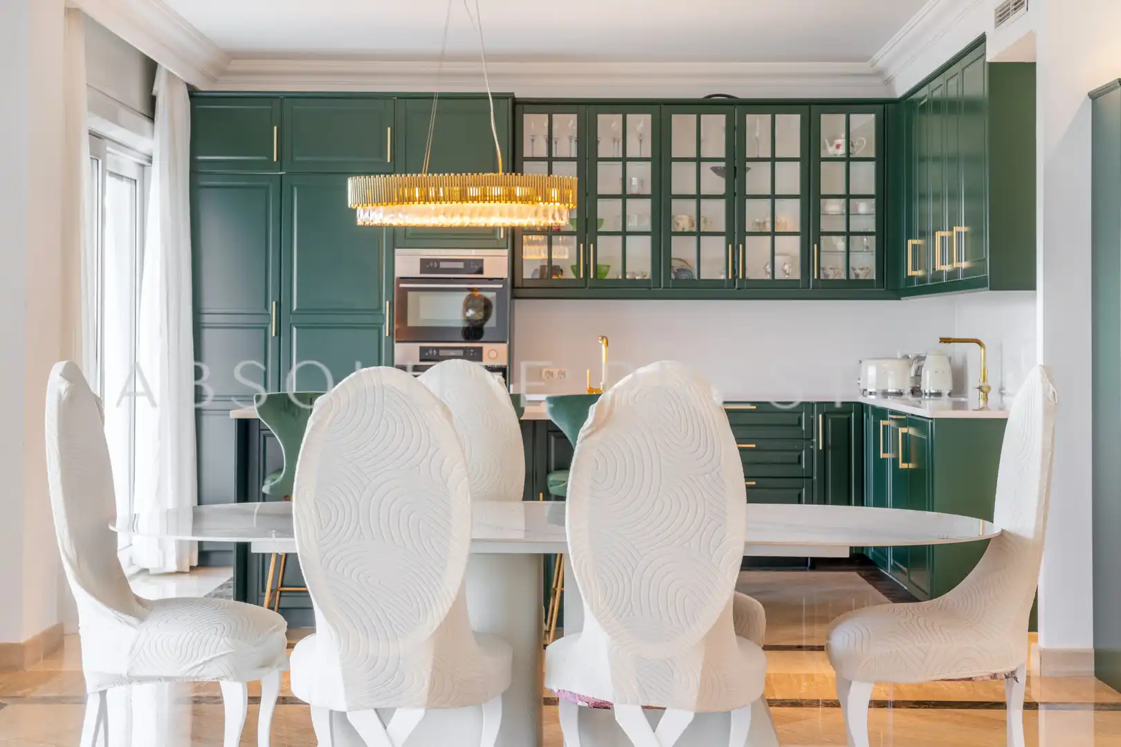 Comedor de Apartamento en venta en Marbella con Aire acondicionado, Terraza y Piscina
