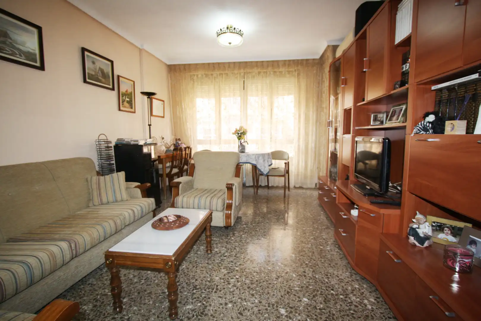 Living room of Flat for sale in  Albacete Capital  with Air Conditioner, Heating and Storage room