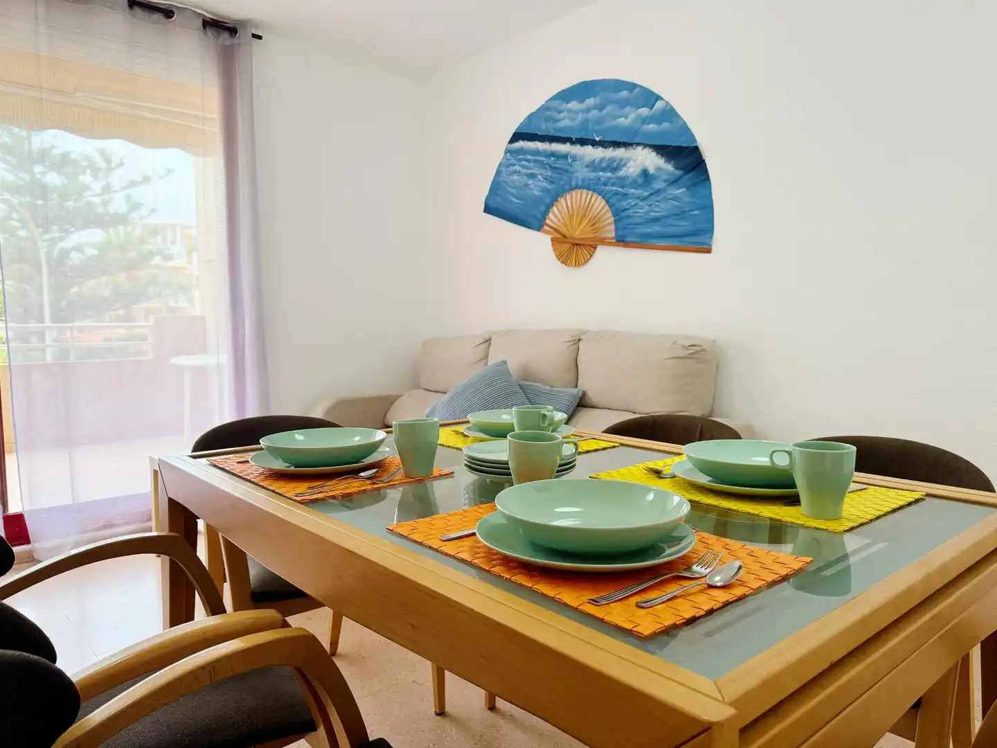 Dining room of Apartments for rent in El Campello  with Air Conditioner, Private garden and Terrace