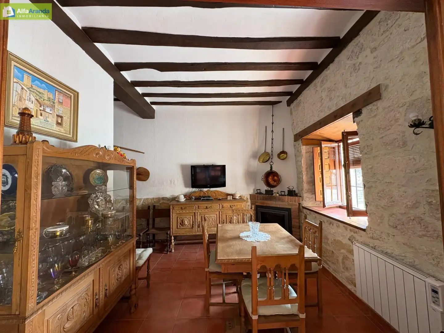 Cocina de Finca rústica en venta en Peñaranda de Duero con Calefacción, Trastero y Amueblado