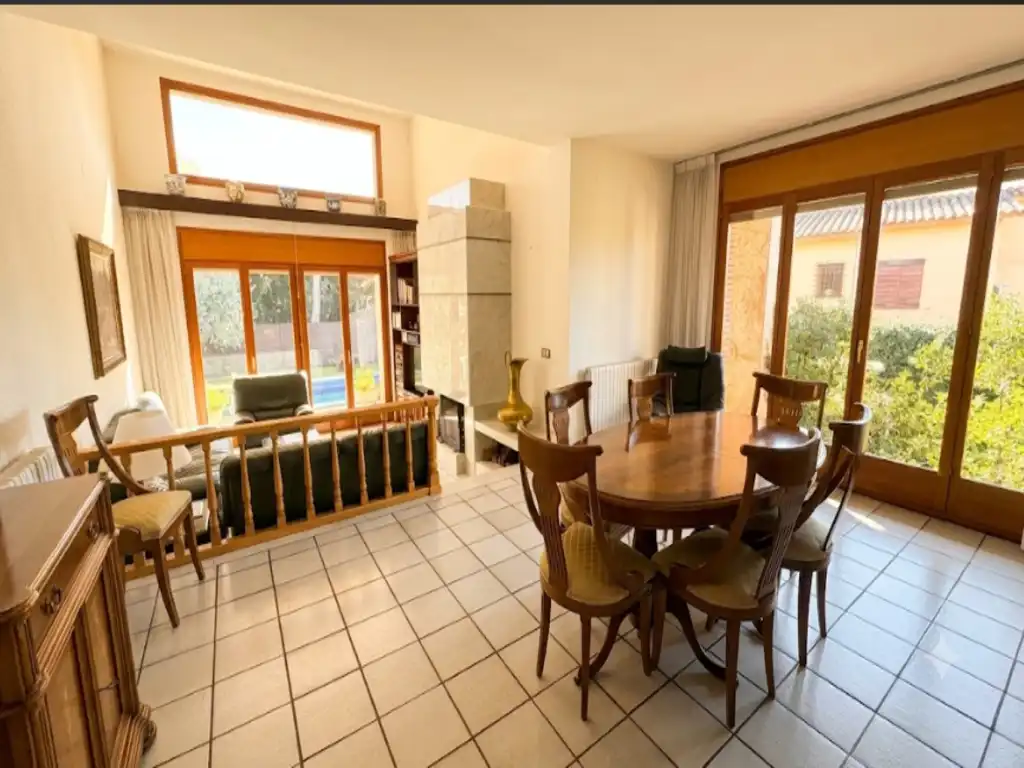 Dining room of Detached homes for sale in Santa Maria de Palautordera  with Air Conditioner, Heating and Private garden
