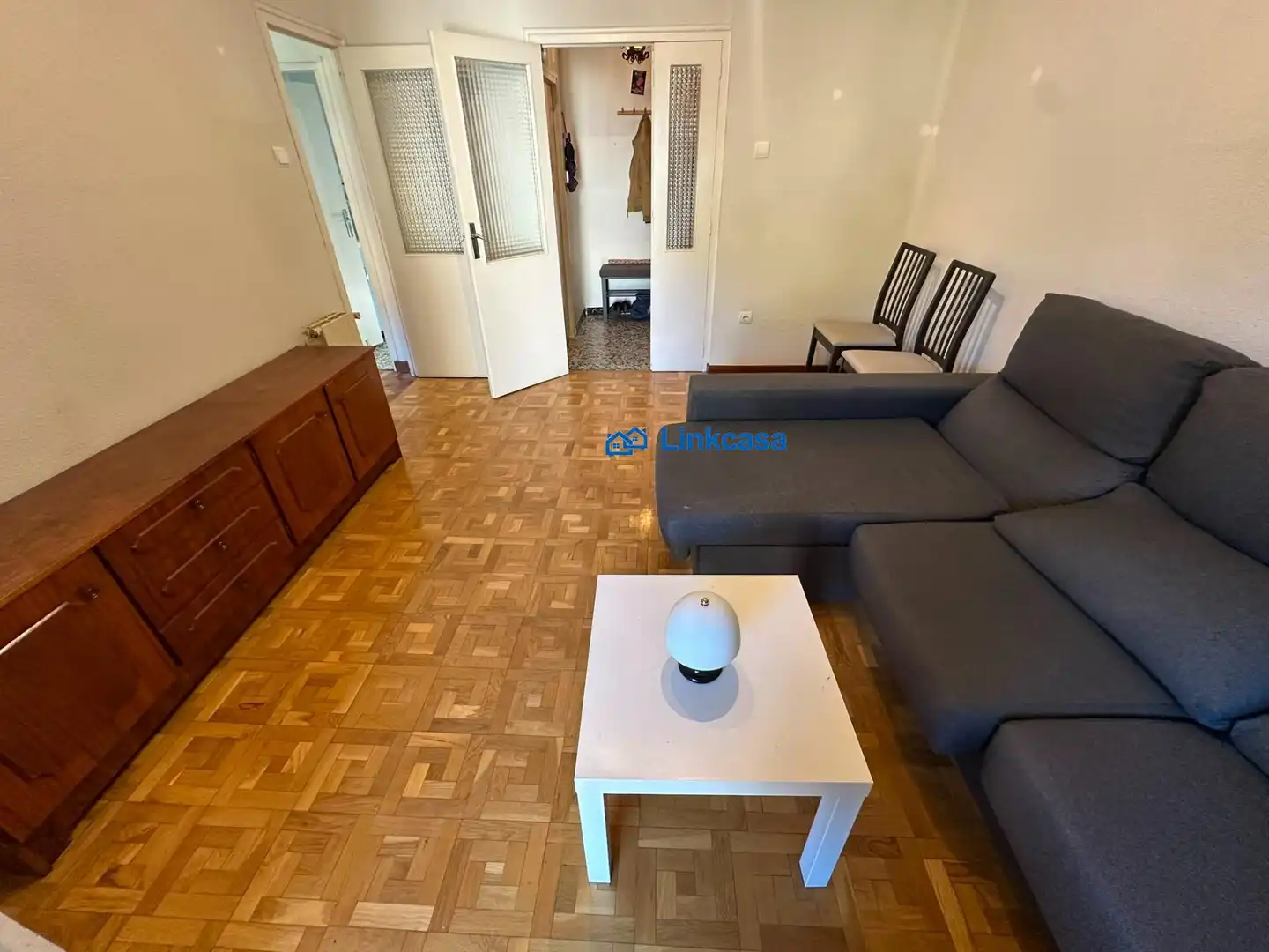 Sala de estar de Piso en venta en Madrid con Calefacción, Parquet y Terraza