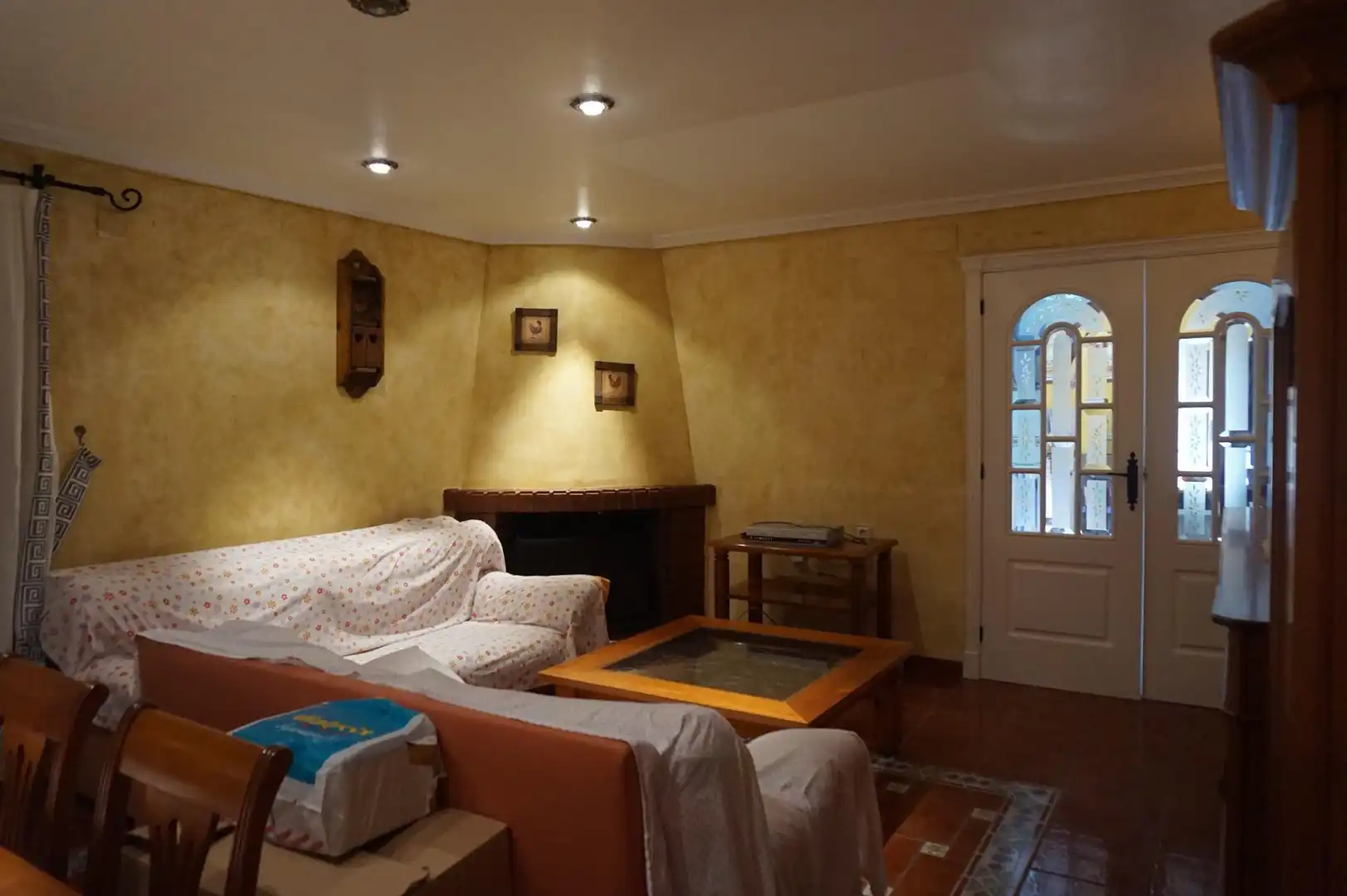 Sala d'estar de Casa o xalet en venda en Elche / Elx amb Jardí privat, Terrassa i Traster