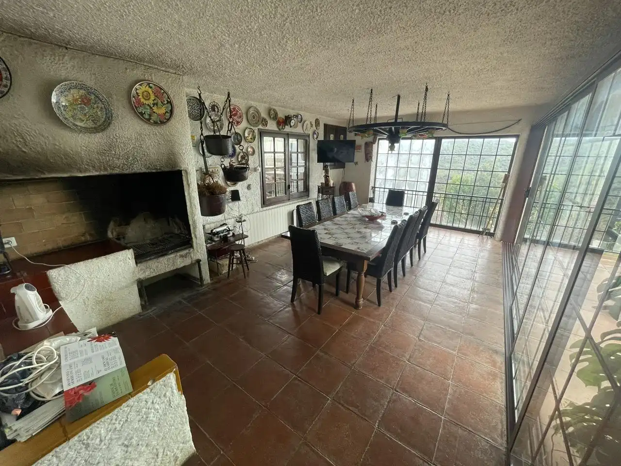 Dining room of Country homes for sale in Sant Iscle de Vallalta  with Private garden, Terrace and Swimming Pool