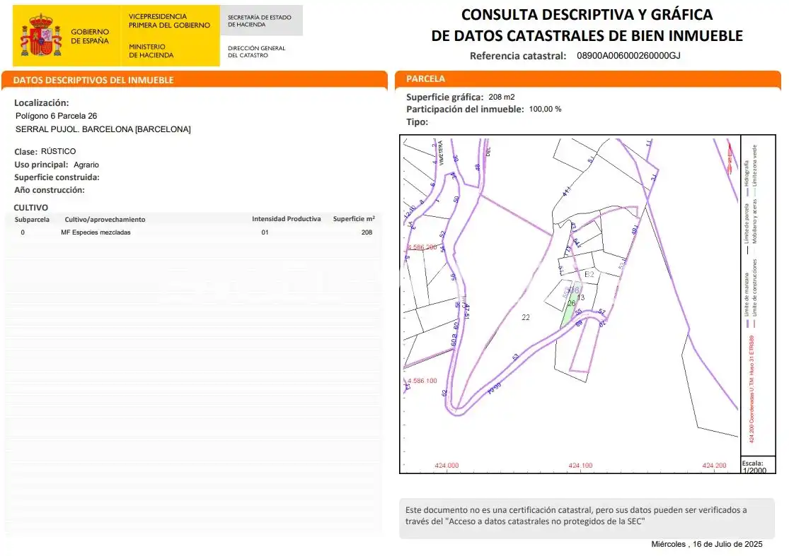 Residential land for sale in Sarrià - Sant Gervasi, imagen 32
