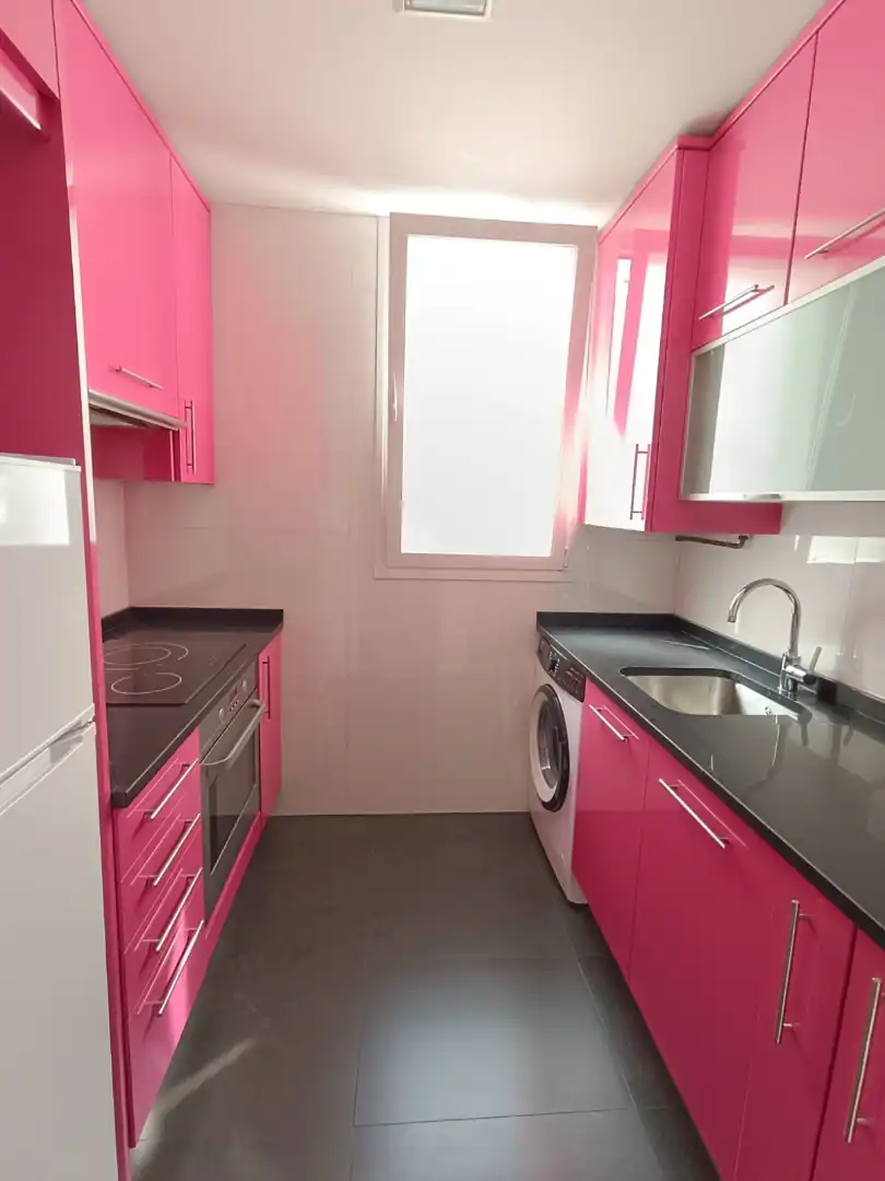 Küche von Wohnung zur Miete in Madrid mit Klimaanlage, Heizung und Parkett
