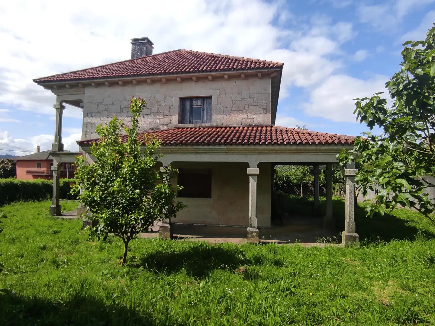 Exterior view of Houses for sale in Santiago de Compostela   with Private garden and Terrace