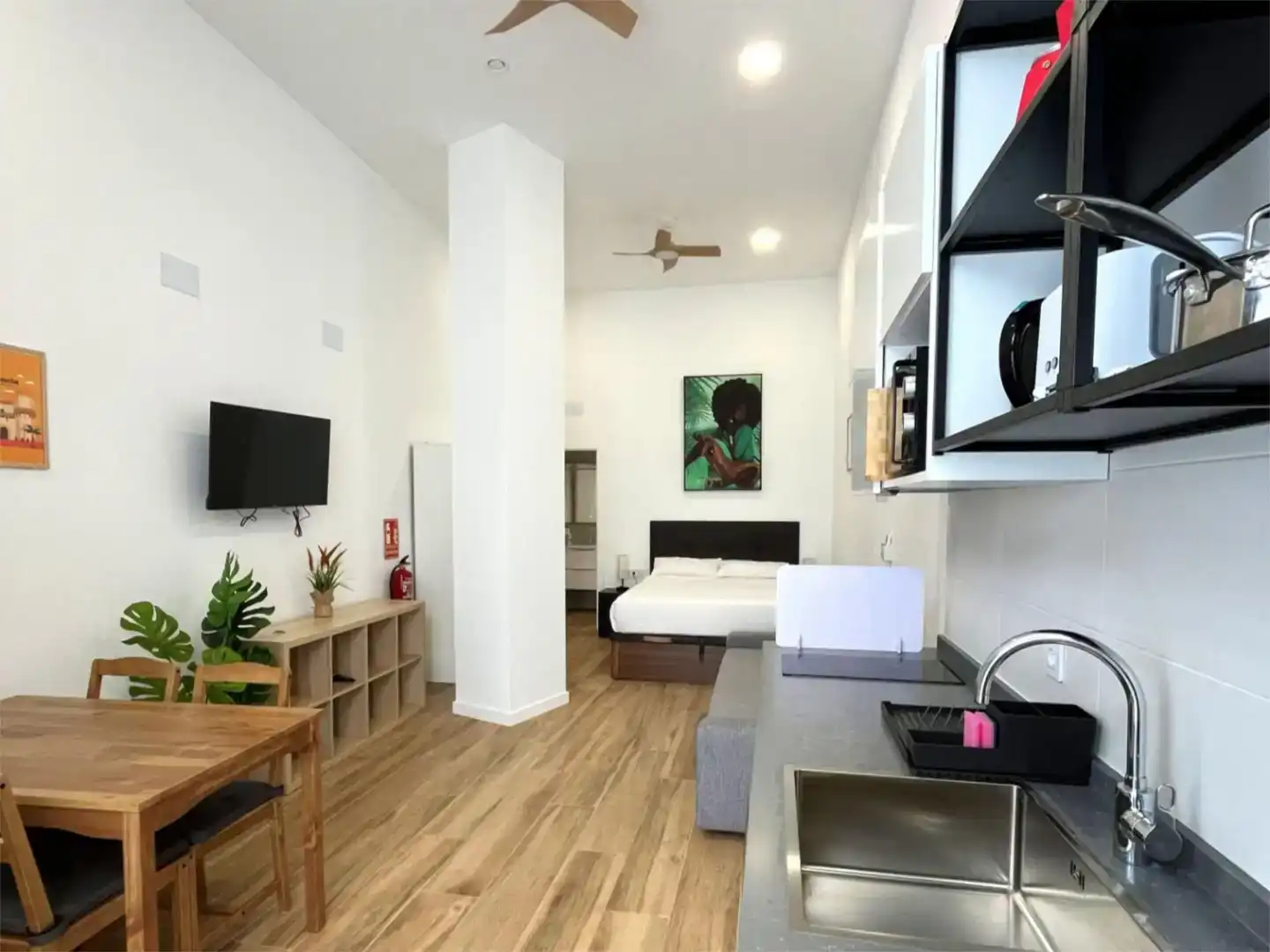 Schlafzimmer von Wohnung zum Verkauf in Valencia mit Klimaanlage und Möbliert