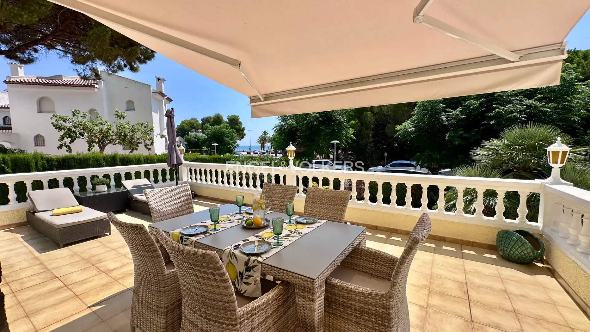 Terraza de Casa o chalet en venta en Mont-roig del Camp con Aire acondicionado, Calefacción y Jardín privado