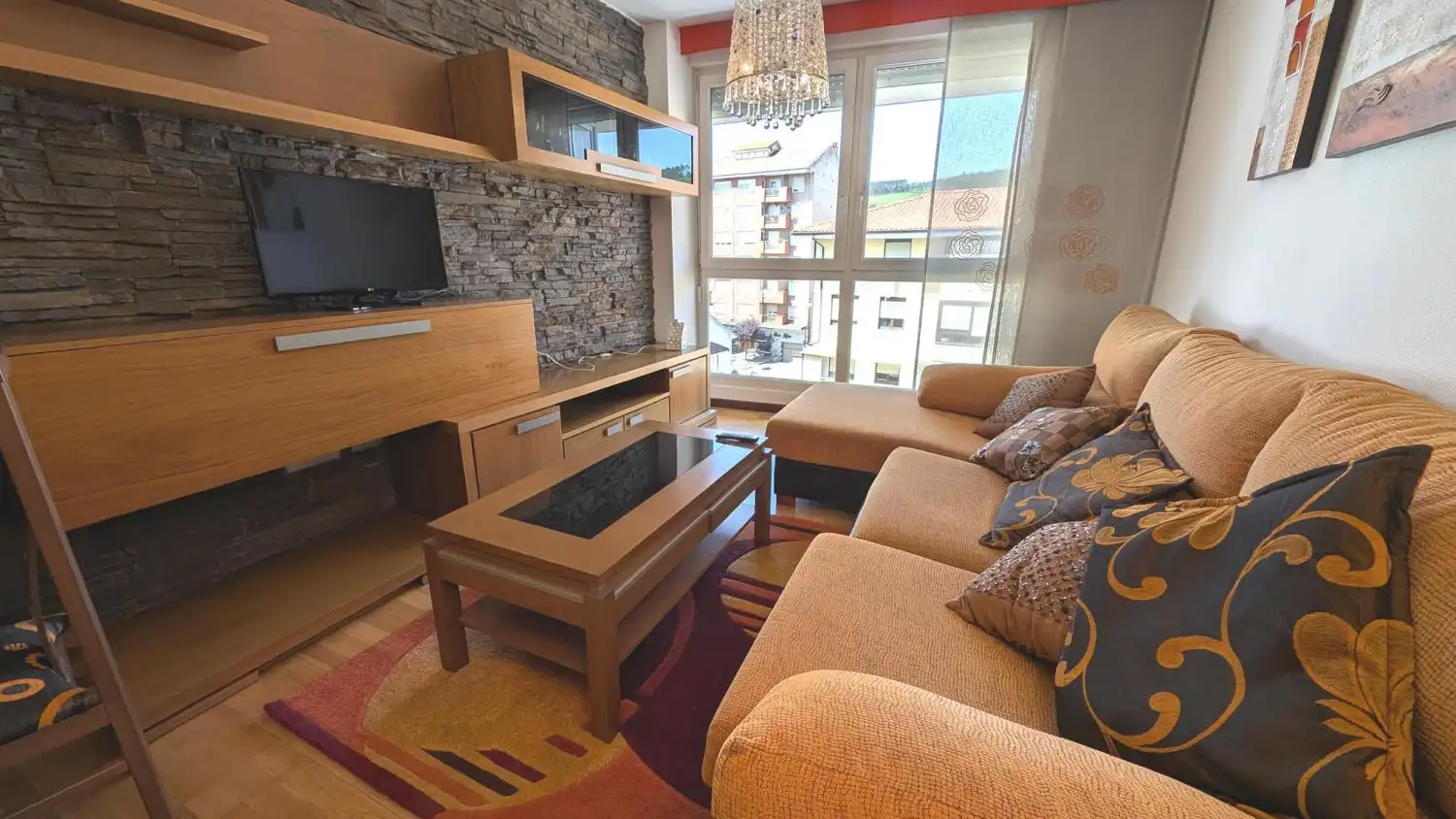 Living room of Flat for rent in Piélagos  with Heating, Terrace and Furnished