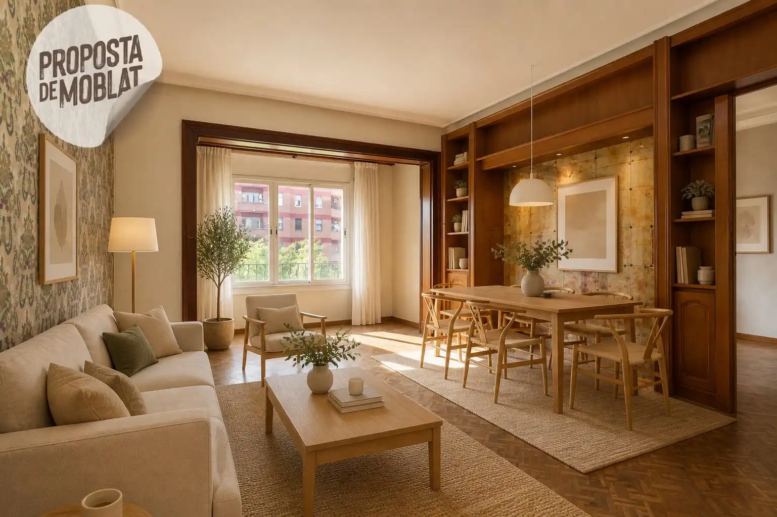 Sala de estar de Piso en venta en Barcelona con Aire acondicionado, Calefacción y Terraza