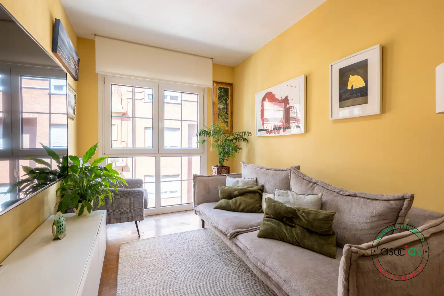 Wohnzimmer von Wohnung zum Verkauf in Gijón  mit Heizung und Parkett