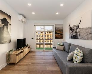 Sala d'estar de Apartament de lloguer en  Madrid Capital amb Aire condicionat, Calefacció i Terrassa