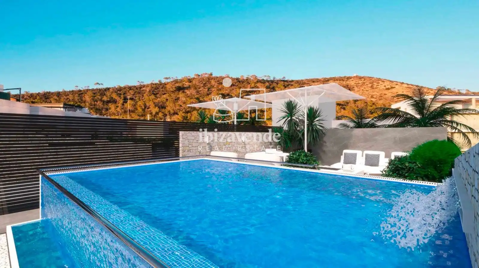 Swimming pool of Flat for sale in Sant Antoni de Portmany  with Heating, Terrace and Swimming Pool