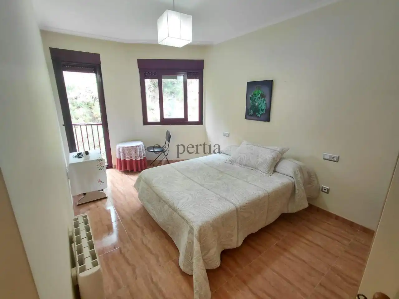Schlafzimmer von Wohnung zur Miete in Boiro mit Heizung, Abstellraum und Möbliert