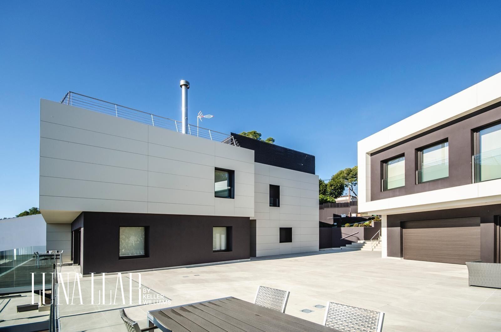 Exterior view of House or chalet for sale in Castelldefels  with Heating, Private garden and Swimming Pool