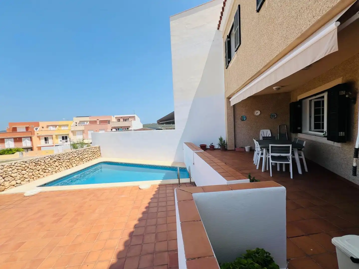 Swimming pool of Houses for sale in Maó  with Heating and Swimming Pool