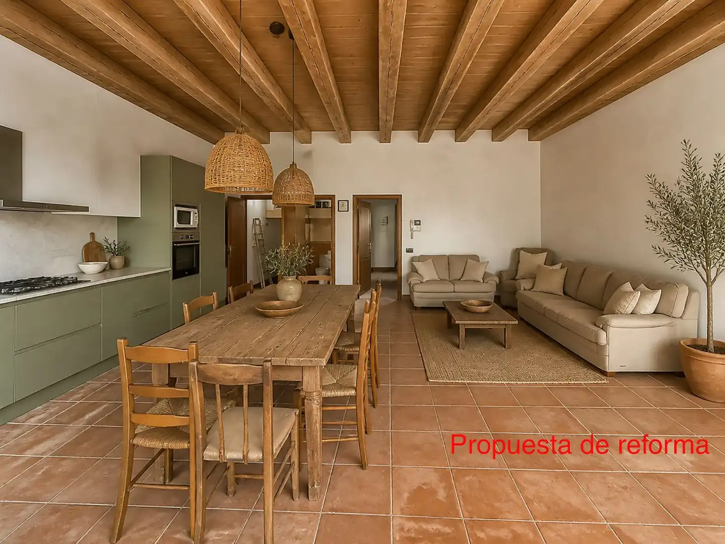 Sala d'estar de Casa adosada en venda en Sant Pere de Ribes amb Aire condicionat, Calefacció i Jardí privat