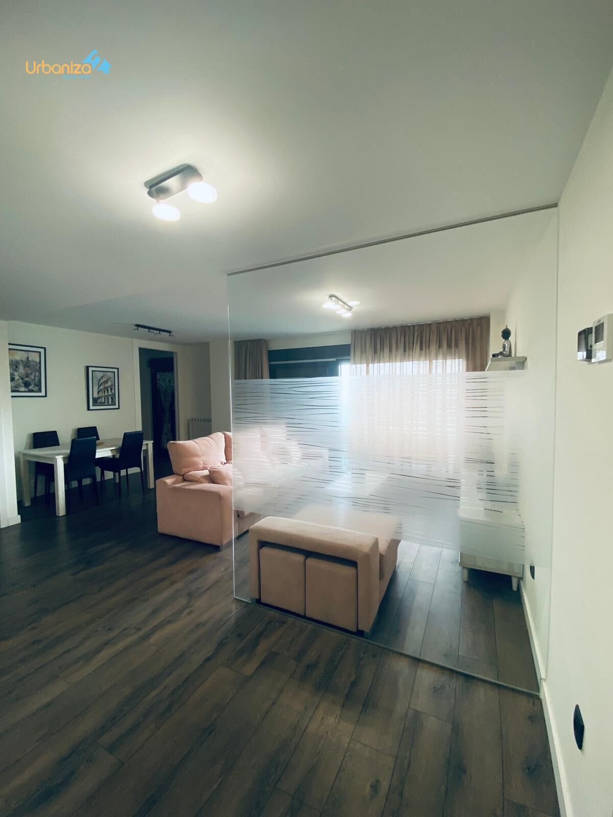 Sala d'estar de Pis de lloguer en Badajoz Capital amb Aire condicionat, Moblat i Balcó