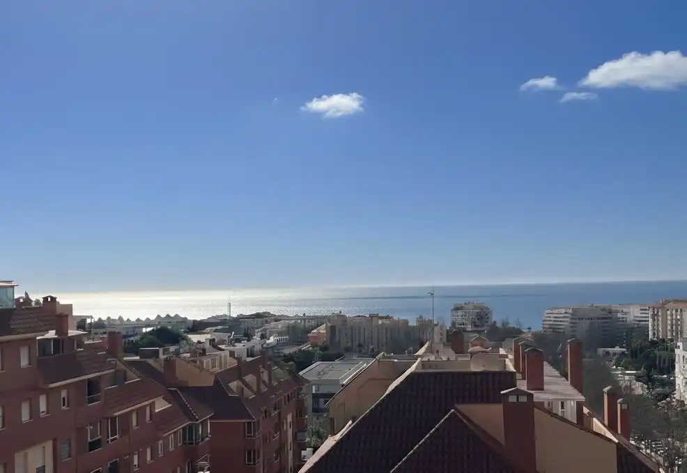 Vista exterior de Àtic en venda en Marbella amb Aire condicionat, Jardí privat i Terrassa