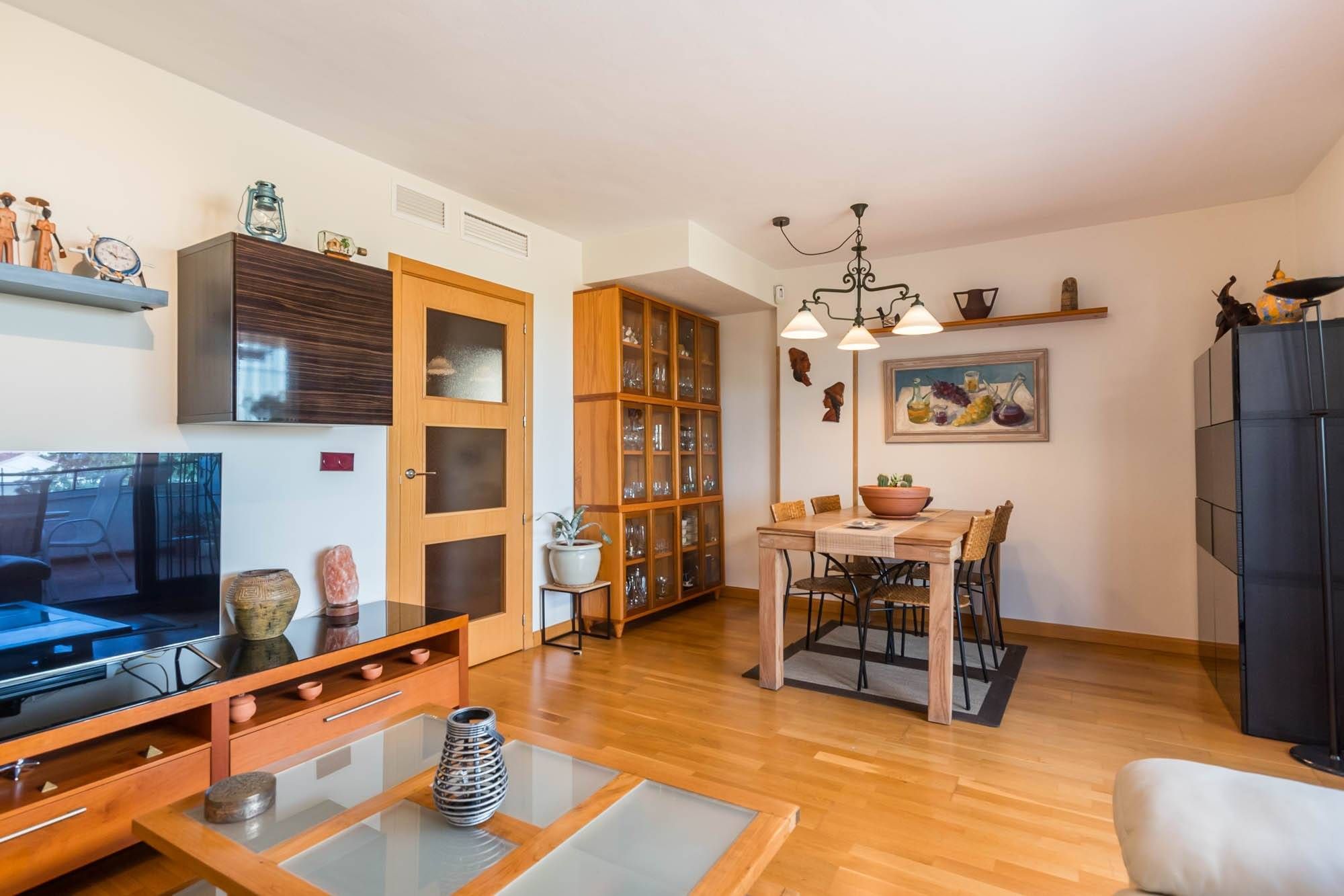 Dining room of Attic for sale in  Murcia Capital  with Air Conditioner, Parquet flooring and Storage room