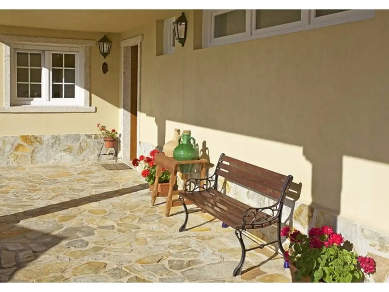 Garten von Haus oder Chalet zur Miete in Baiona mit Heizung, Privatgarten und Terrasse