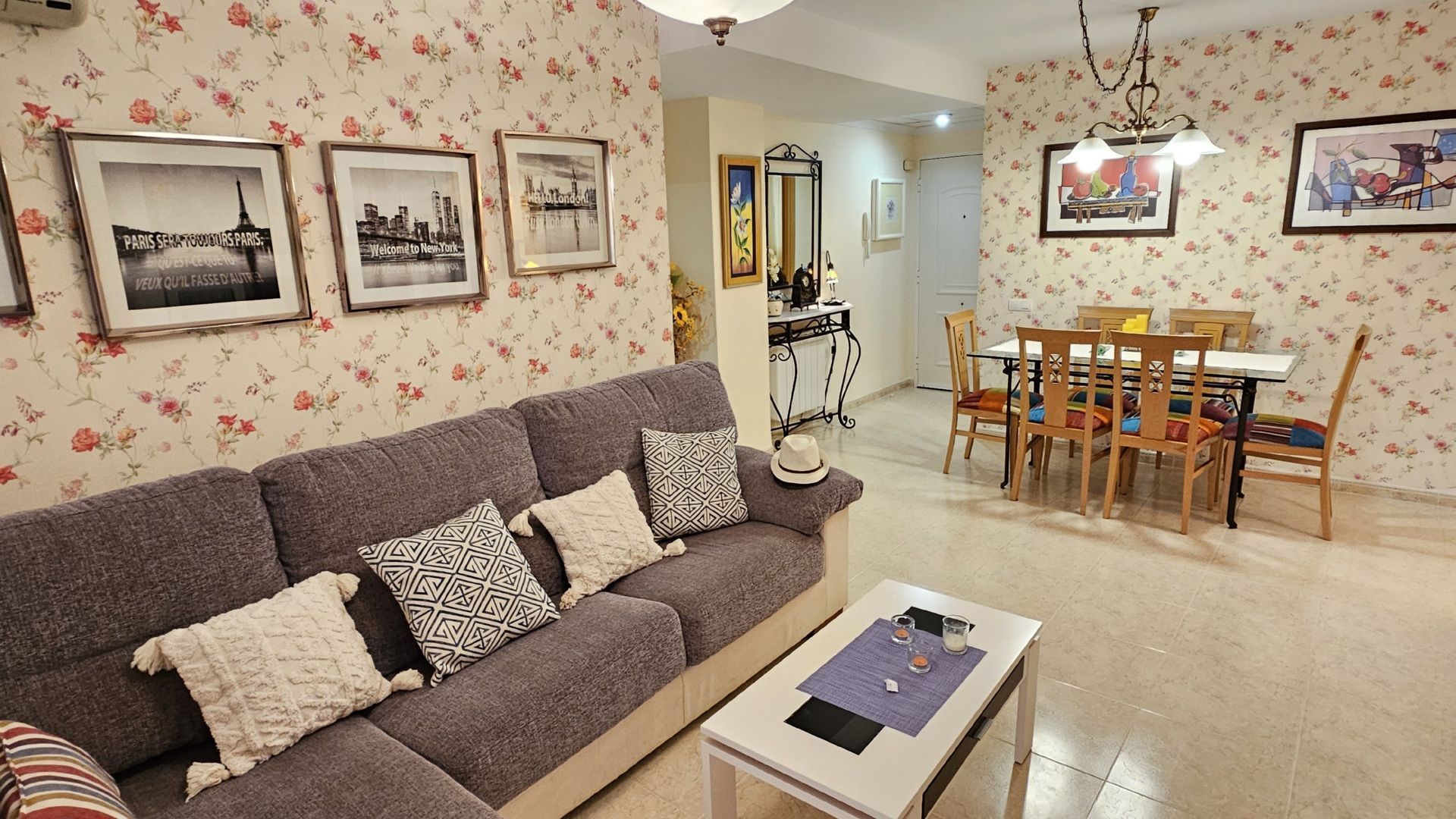 Sala d'estar de Apartament en venda en Oropesa del Mar / Orpesa amb Aire condicionat, Calefacció i Terrassa