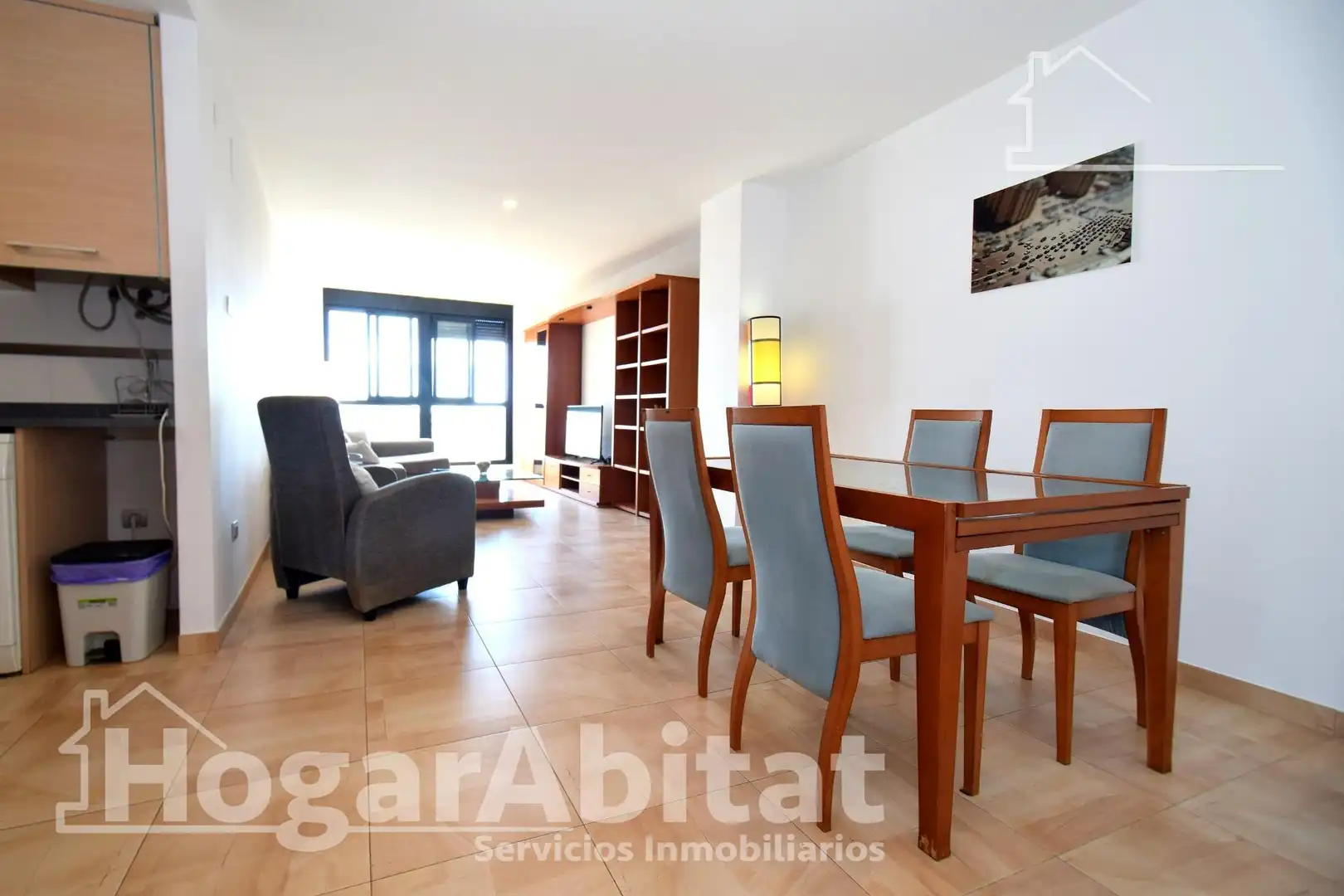 Sala d'estar de Pis en venda en Castellón de la Plana / Castelló de la Plana amb Aire condicionat, Calefacció i Moblat