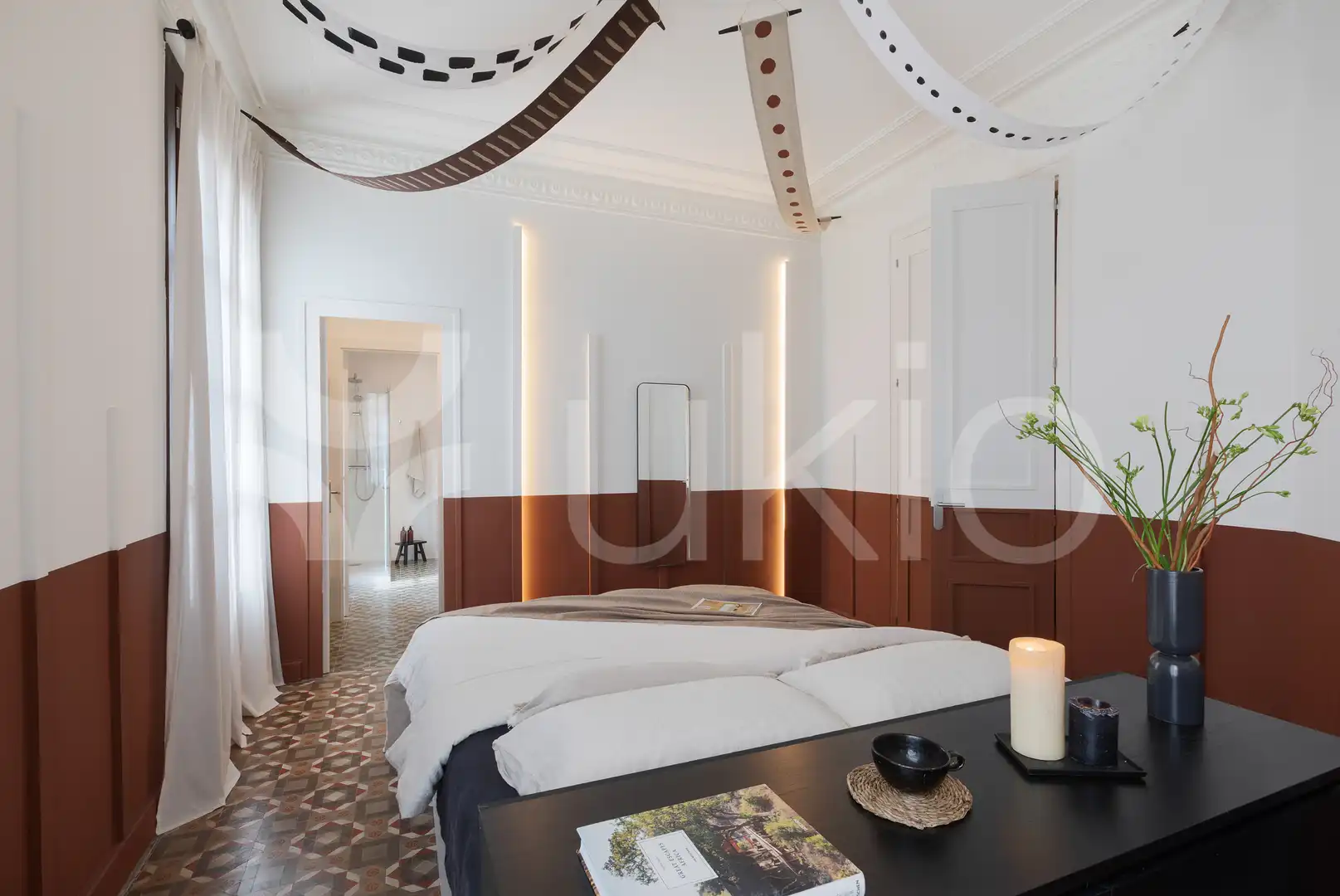 Habitación de Apartamento de alquiler en Barcelona con Aire acondicionado, Calefacción y Amueblado